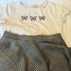 Shirt and skirt